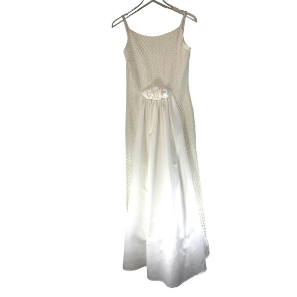 Vintage Gunner Sax Jeweled Mermaid Wedding Dress with Train Size 7/8 - Picture 11 of 13